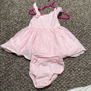 Cat & Jack 18 month Adorable Pink Baby Dress with Bloomers